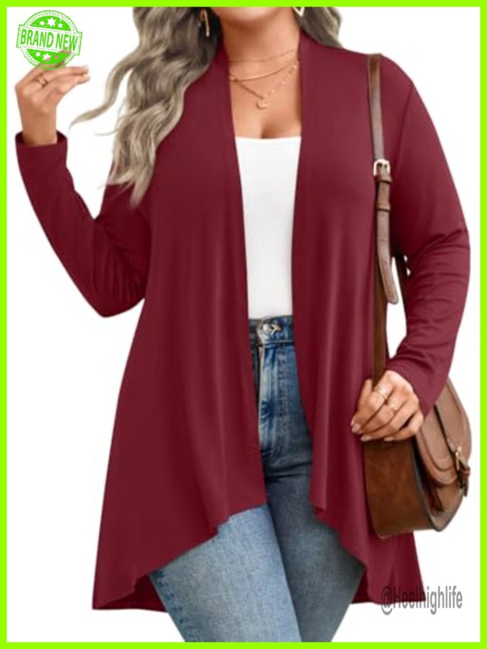 Women's Long Cardigan Lightweight Knit Kimono Loose Open Front S-3XL